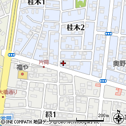 桂木温泉周辺の地図