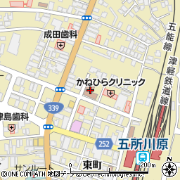 五所川原郵便局周辺の地図