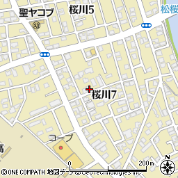 青森県青森市桜川7丁目11-32周辺の地図