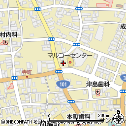 ファミリーマート五所川原駅前店周辺の地図