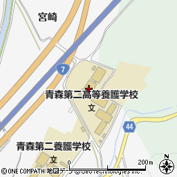 青森県立青森第二高等養護学校周辺の地図