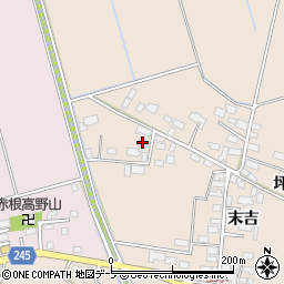 青森県つがる市柏玉水岩井周辺の地図