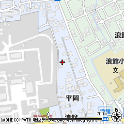 青森県青森市浪館平岡74-39周辺の地図