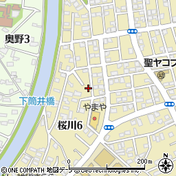 青森県青森市桜川6丁目8-8周辺の地図