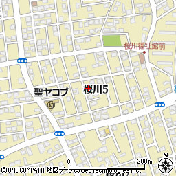 青森県青森市桜川5丁目11-21周辺の地図