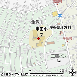 青森市立甲田小学校周辺の地図