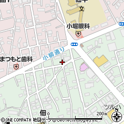 青森県青森市南佃1丁目14周辺の地図