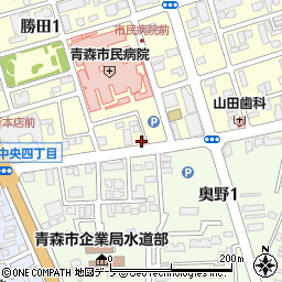 青森警察署勝田交番周辺の地図