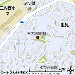 三内稲荷神社周辺の地図