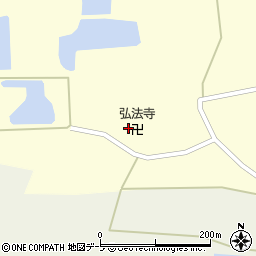 青森県つがる市木造吹原（屏風山）周辺の地図