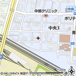 青森県青森市中央3丁目7-6周辺の地図