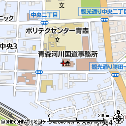 東北地方整備局青森河川国道事務所　調査第二課周辺の地図