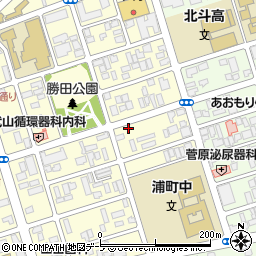 青森綜合警備保障勝田待機所周辺の地図