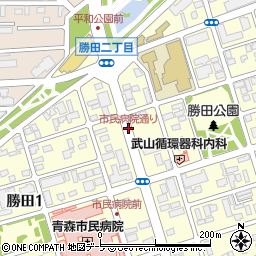 市民病院通り周辺の地図