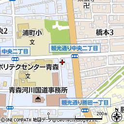 青森県警察本部交通管制センター周辺の地図