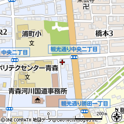 青森県警察本部　青森県交通反則通告センター周辺の地図