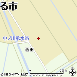 青森県つがる市木造濁川（浅井）周辺の地図