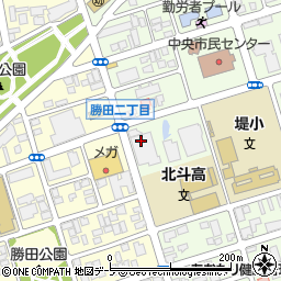 日本放送協会青森放送局周辺の地図