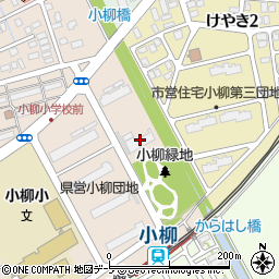 県営小柳団地１号棟周辺の地図