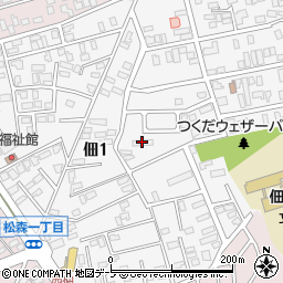 青森県佃南公舎周辺の地図