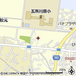 青森県五所川原市新宮岡田156周辺の地図