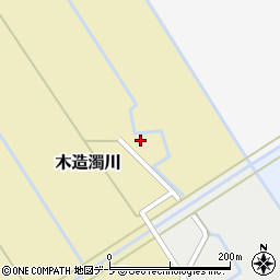 青森県つがる市木造濁川（白玉）周辺の地図