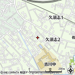 青森県青森市久須志2丁目周辺の地図
