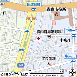 日本棋院　青森支部周辺の地図