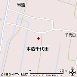 青森県つがる市木造千代田周辺の地図