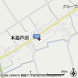 青森県つがる市木造芦沼44周辺の地図