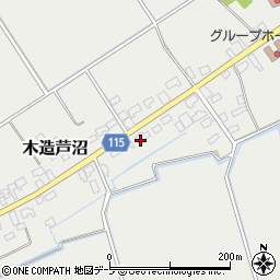 青森県つがる市木造芦沼42周辺の地図