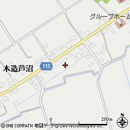 青森県つがる市木造芦沼39周辺の地図