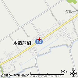 青森県つがる市木造芦沼46周辺の地図