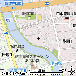 有限会社オリーブ生花店　本店周辺の地図