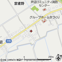 青森県つがる市木造芦沼31-1周辺の地図