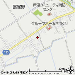 青森県つがる市木造芦沼27周辺の地図