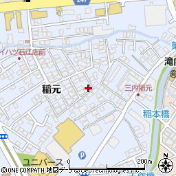 青森県青森市三内稲元周辺の地図