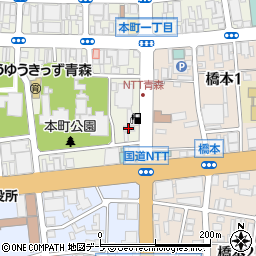 日本キリスト教会青森教会周辺の地図