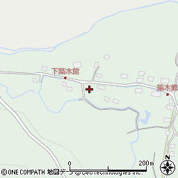 青森県青森市築木館岩瀬7周辺の地図