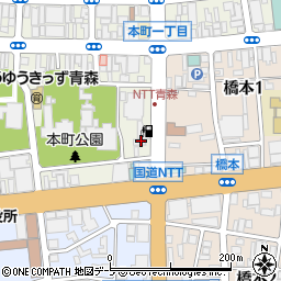 日本キリスト教団青森教会周辺の地図