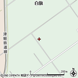 青森県五所川原市飯詰（白旗）周辺の地図