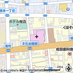 リンクステーションホール青森　中会議室周辺の地図