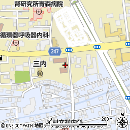 青森県視覚障害者情報センター周辺の地図