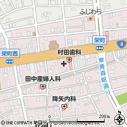 矢部米穀店栄町国道店周辺の地図