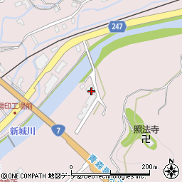 青森県青森市新城平岡57周辺の地図