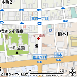 NTT青森周辺の地図