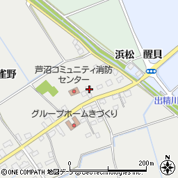 青森県つがる市木造芦沼9周辺の地図