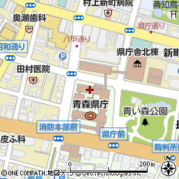 青森県庁企画政策部　地域活力振興課・生業・地域活性化グループ周辺の地図