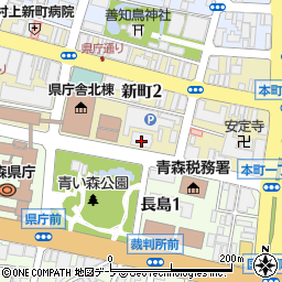青森県町村会周辺の地図