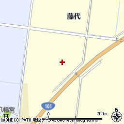 青森県五所川原市新宮藤代周辺の地図
